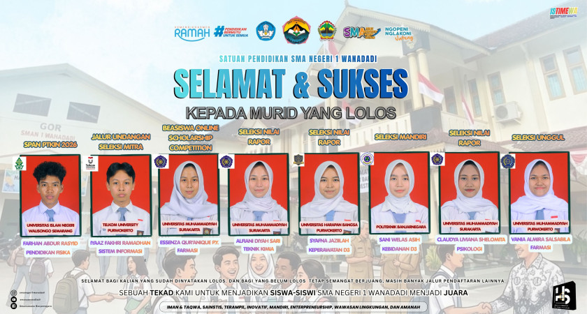 Prestasi Membanggakan: Deretan Siswa Lolos Jalur Prestasi ke Perguruan Tinggi Favorit