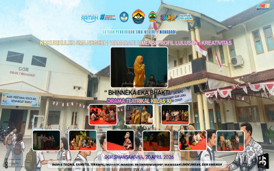 Kokurikuler Teatrikal Drama Kelas XI SMA Negeri 1 Wanadadi Angkat Tema “Bhinneka Eka Bhakti”